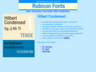 Hilbert Condensed Font TT screenshot